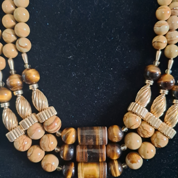 Elegant Multi-Strand Beaded Necklace - Picture 3 of 6